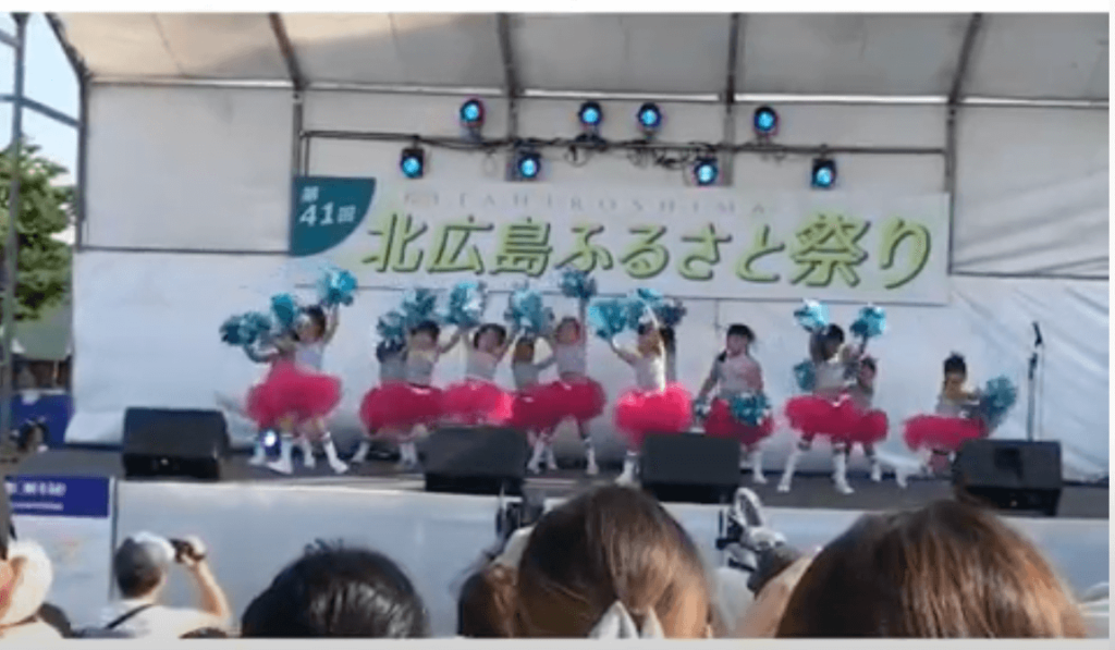 And we!!チアダンスクラスふるさと祭り出演